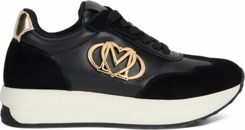 Love Moschino Suède sneakers Zwart