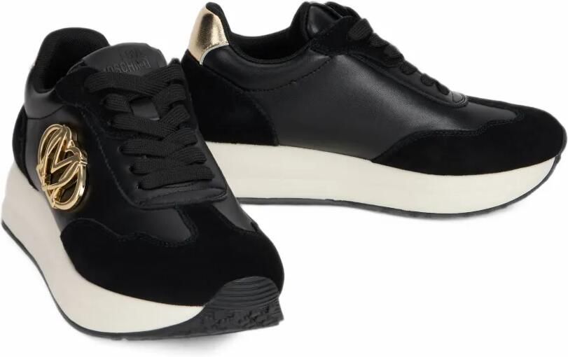 Love Moschino Suède sneakers Zwart - Foto 3