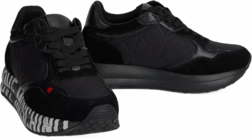 Love Moschino logo-print sneakers Zwart - Foto 3