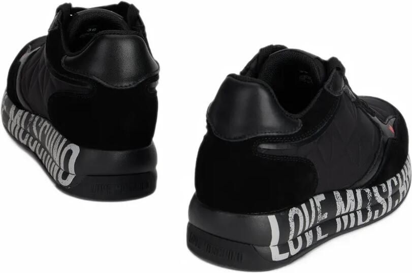 Love Moschino logo-print sneakers Zwart - Foto 2