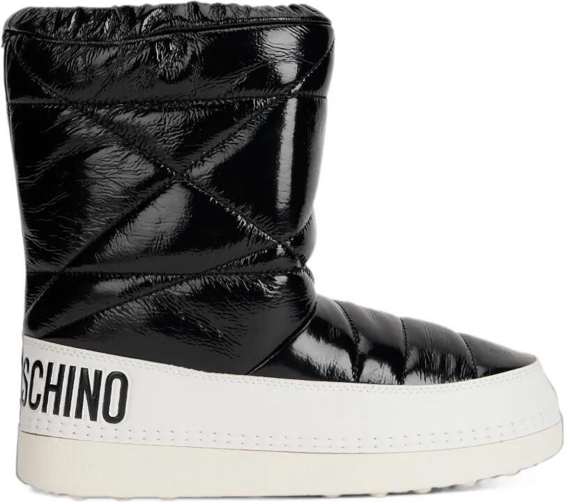 Love Moschino Snowboots met logoprint Zwart