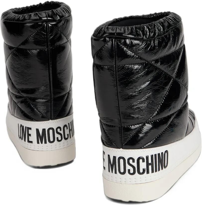 Love Moschino Snowboots met logoprint Zwart - Foto 2