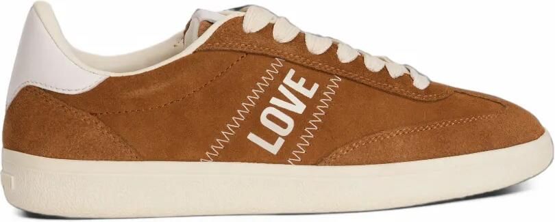Love Moschino Suède sneakers Bruin