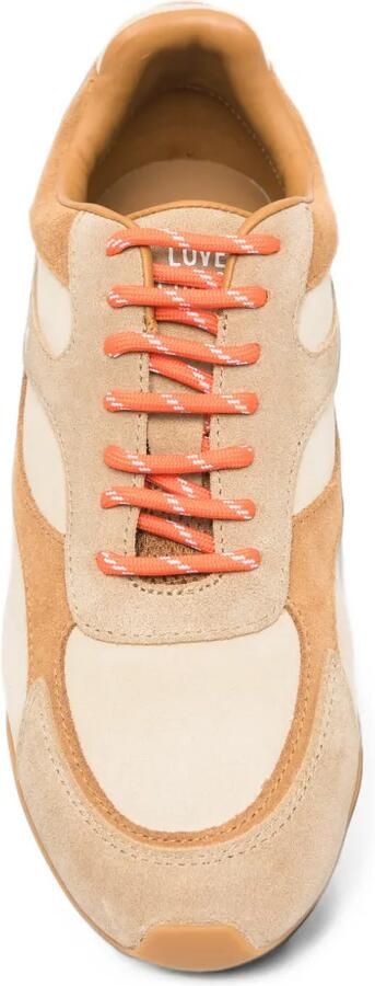 Love Moschino Low25 logo-print panelled sneakers Beige - Foto 4