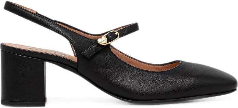 Love Moschino Mary-Jane slingback pumps Zwart