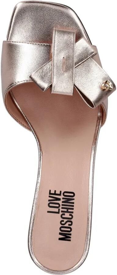 Love Moschino Metallic sandalen met strik Roze - Foto 2