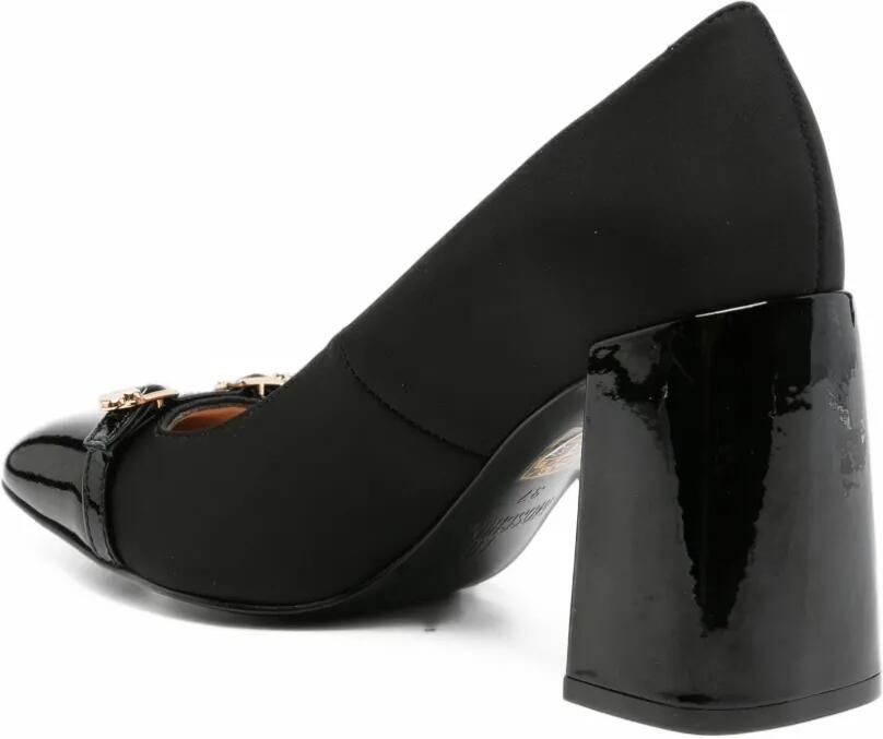 Love Moschino patent-panel heart-detail pumps Zwart - Foto 3