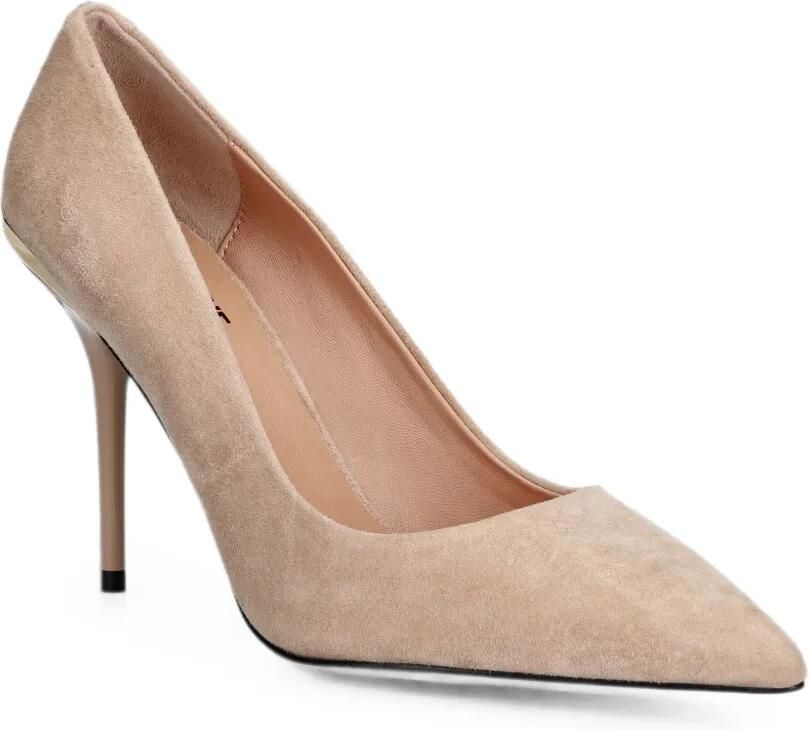 Love Moschino pointed-toe leather pumps Beige - Foto 2