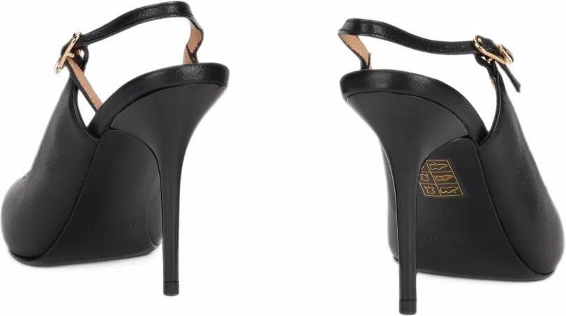 Love Moschino pointed-toe slingback heeled pumps Zwart - Foto 2