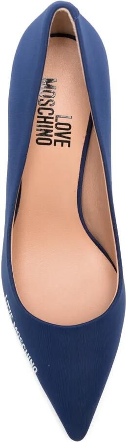 Love Moschino Pumps met logoprint Blauw - Foto 4