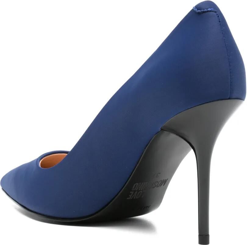 Love Moschino Pumps met logoprint Blauw - Foto 2