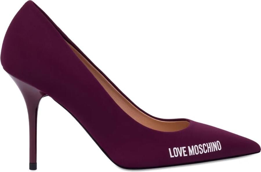 Love Moschino Pumps met logoprint Rood