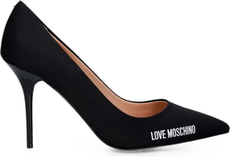 Love Moschino Pumps met logoprint Zwart