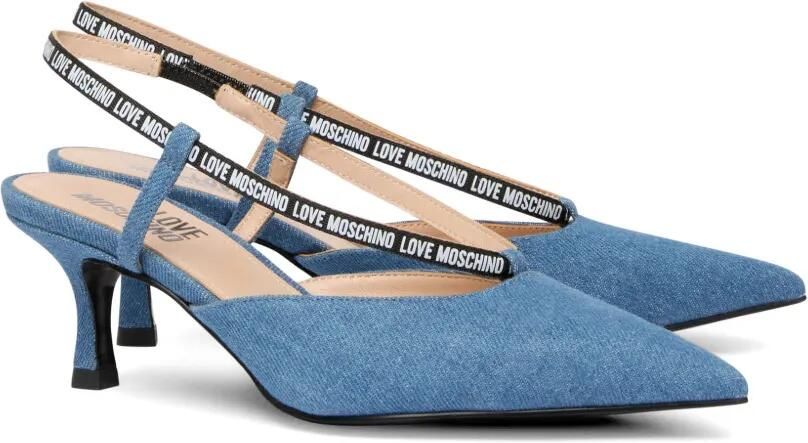 Love Moschino Pumps met puntige neus Blauw - Foto 3