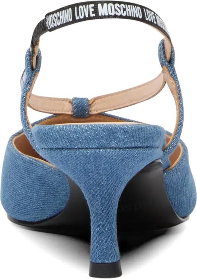 Love Moschino Pumps met puntige neus Blauw - Foto 2