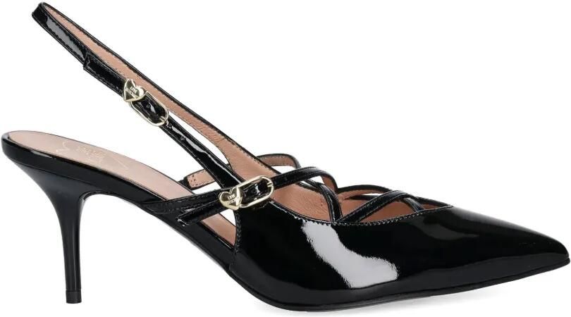 Love Moschino Pumps met puntige neus en bandjes Zwart - Foto 1