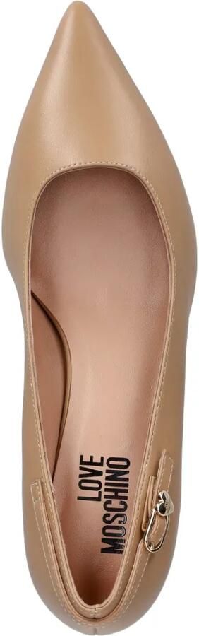 Love Moschino Pumps met puntige neus en hartgesp Beige - Foto 4