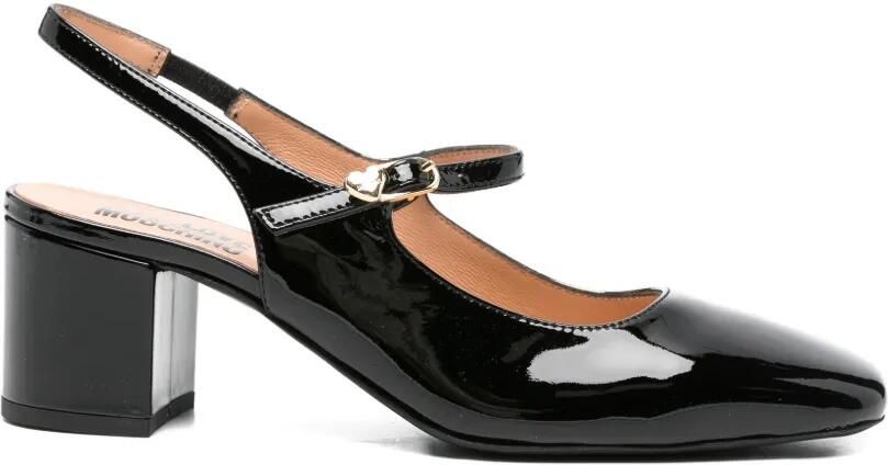 Love Moschino Pumps met vierkante neus Zwart