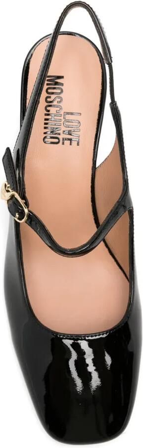Love Moschino Pumps met vierkante neus Zwart - Foto 5