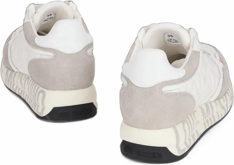 Love Moschino Sneakers met gewatteerd vlak Wit - Foto 2