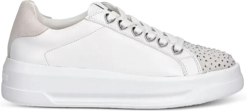 Love Moschino rhinestone-embellished sneakers Wit - Foto 4