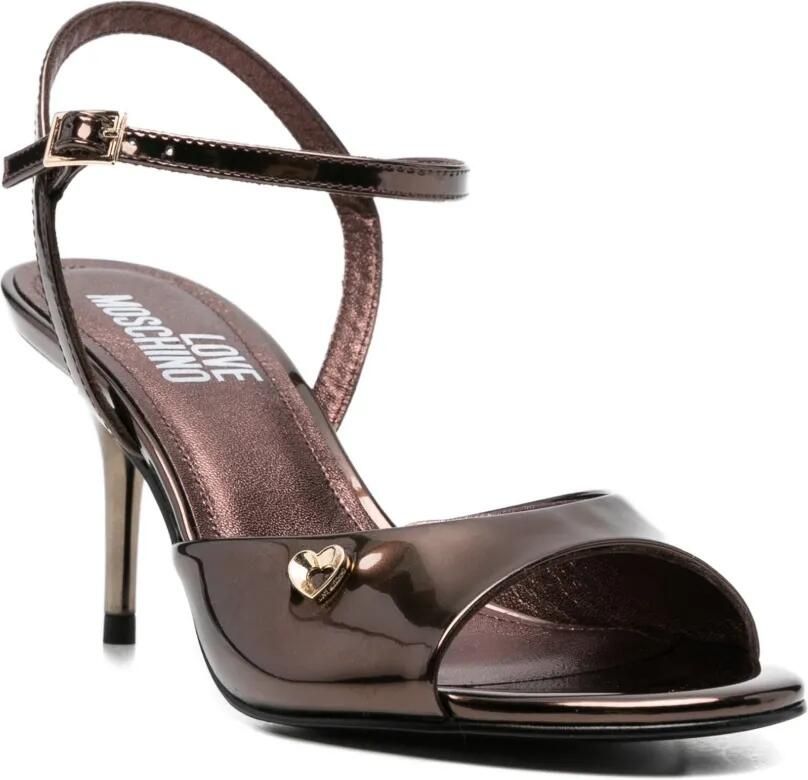 Love Moschino Sandalen met enkelbandjes Bruin - Foto 3