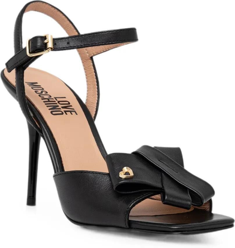 Love Moschino Sandalen met gespsluiting en strik-detail Zwart - Foto 2