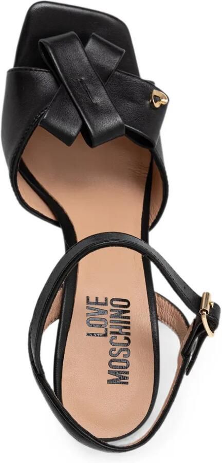 Love Moschino Sandalen met gespsluiting en strik-detail Zwart - Foto 4