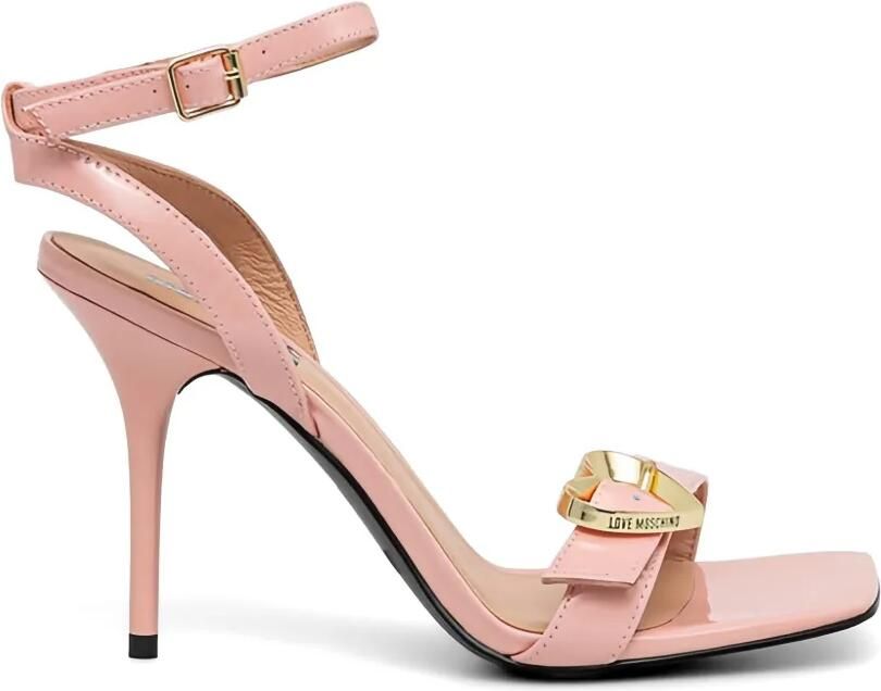Love Moschino Sandalen met hartgesp Roze