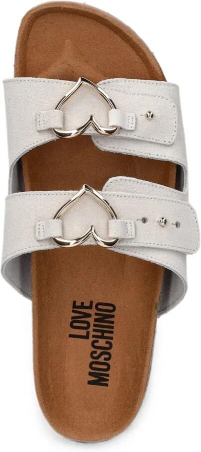 Love Moschino Sandalen met hartvormige gesp Beige - Foto 2