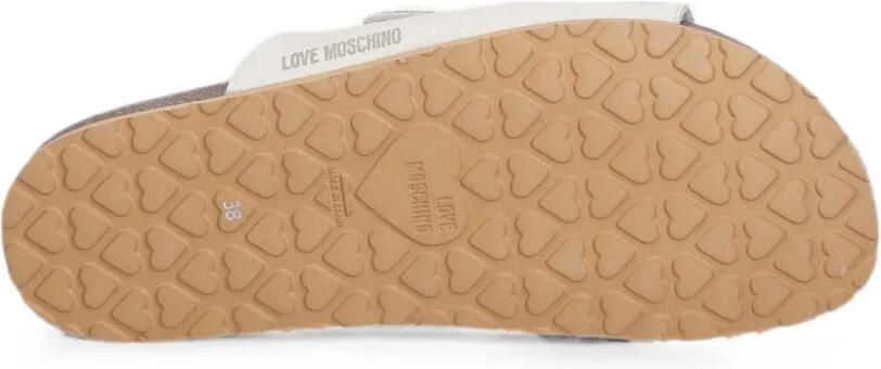 Love Moschino Sandalen met hartvormige gesp Beige - Foto 5
