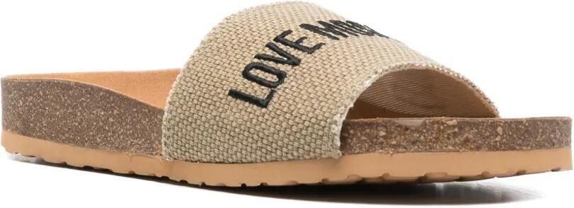Love Moschino Sandalen met logodetail Beige - Foto 4