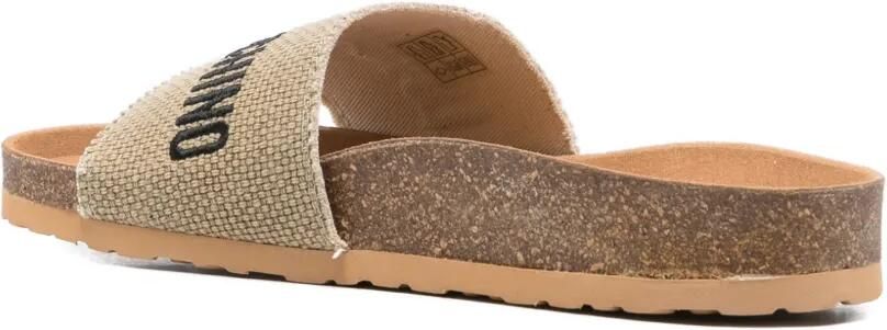 Love Moschino Sandalen met logodetail Beige - Foto 3