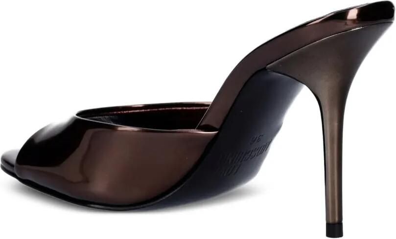 Love Moschino Sandalen met open neus en hartplakkaat Bruin - Foto 3