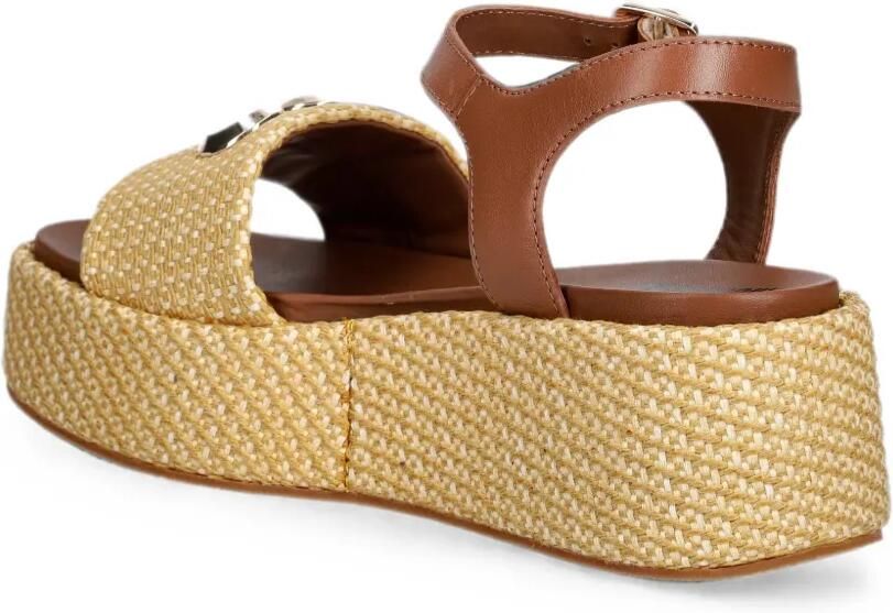 Love Moschino Sandalen met plateauzool en hartplakkaat Beige - Foto 3