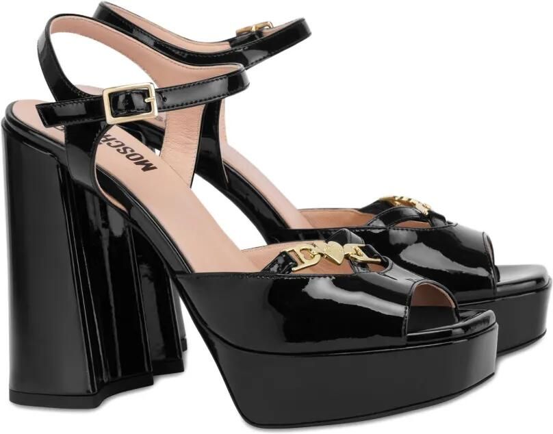 Love Moschino Sandalen met plateauzool Zwart - Foto 2