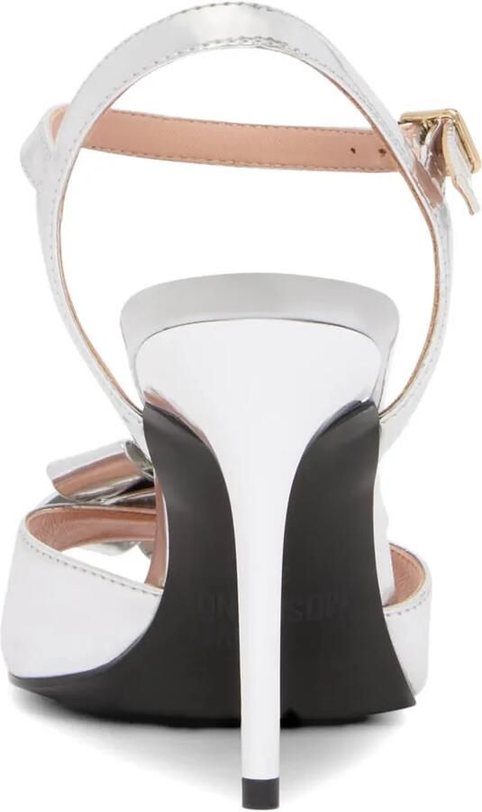 Love Moschino Sandalen met strik en bandje Zilver - Foto 3