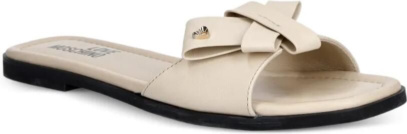 Love Moschino Sandalen met strikdetail en hartplakkaat Beige - Foto 5