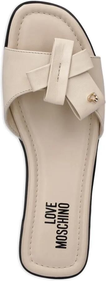Love Moschino Sandalen met strikdetail en hartplakkaat Beige - Foto 2