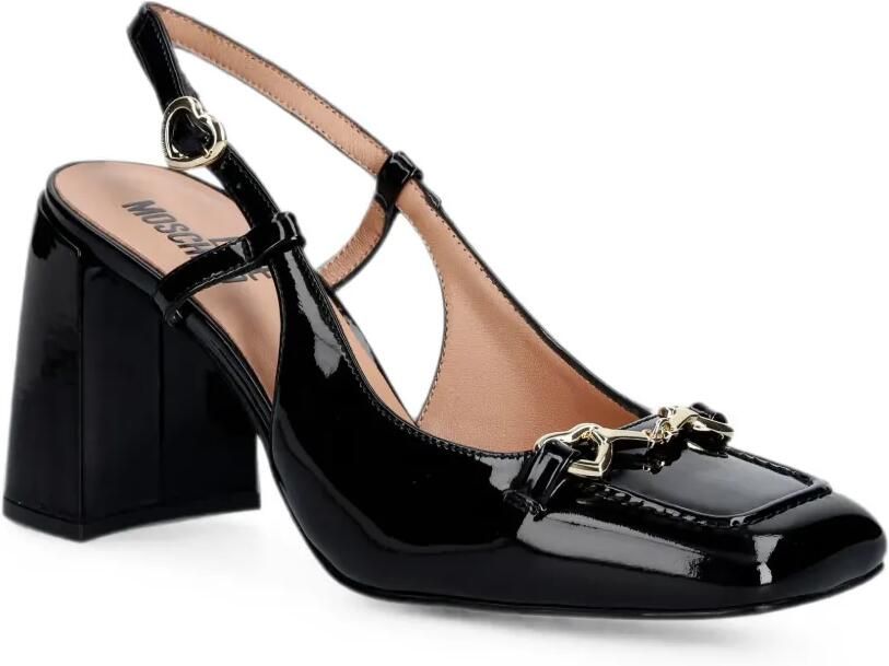 Love Moschino Slingback pumps met hartgesp Zwart - Foto 2