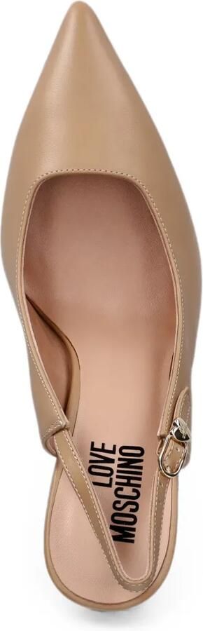Love Moschino Slingback pumps met puntige neus Beige - Foto 4
