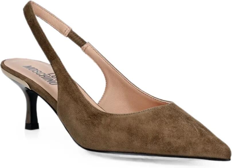Love Moschino Slingback pumps met puntige neus Bruin - Foto 2