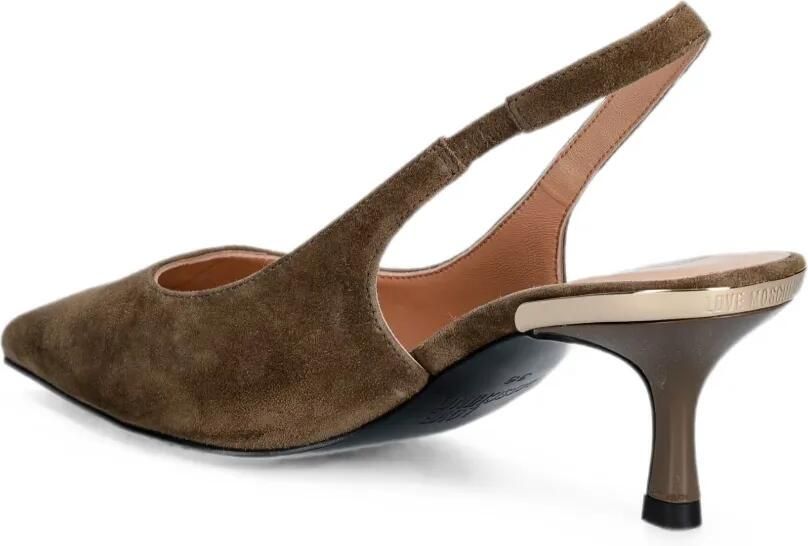 Love Moschino Slingback pumps met puntige neus Bruin - Foto 3