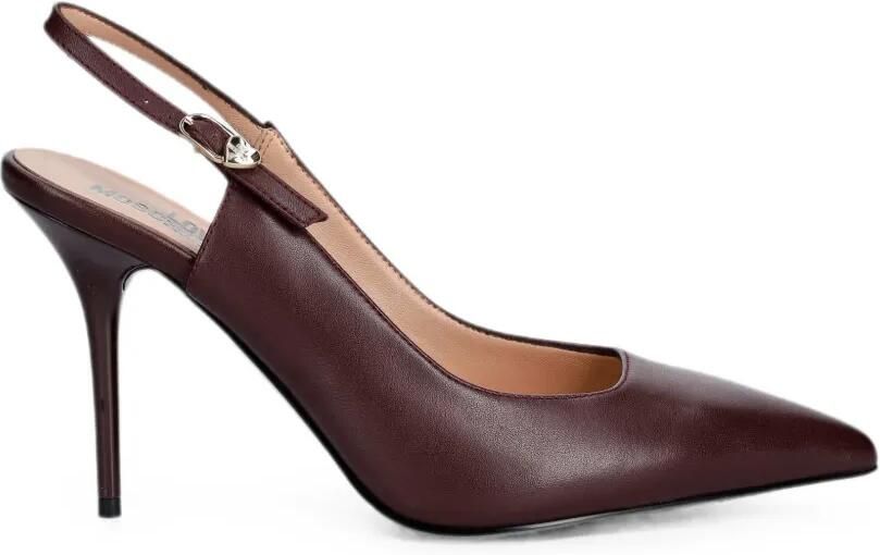 Love Moschino Slingback pumps met puntige neus Rood