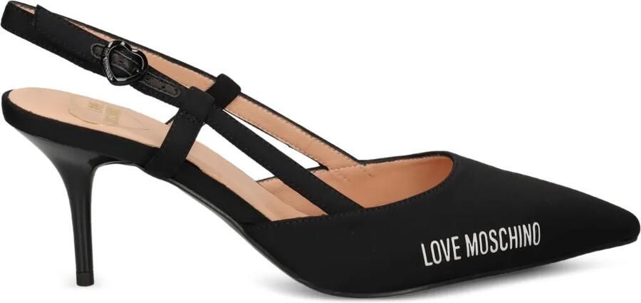 Love Moschino Slingback pumps met puntige neus Zwart - Foto 3
