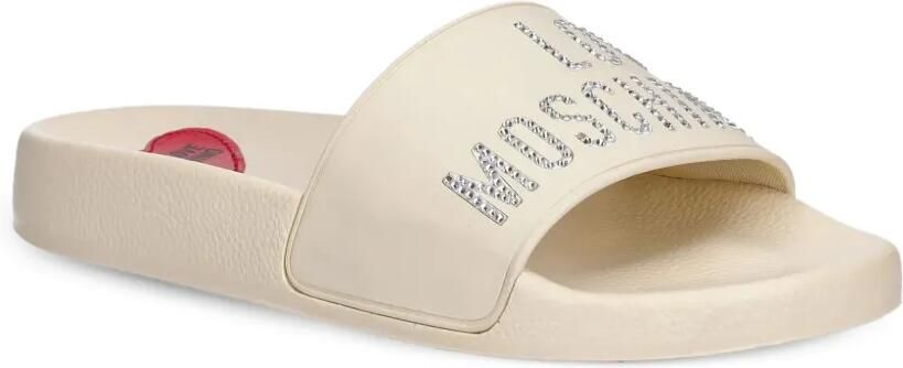 Love Moschino Slippers verfraaid met stras Beige - Foto 4