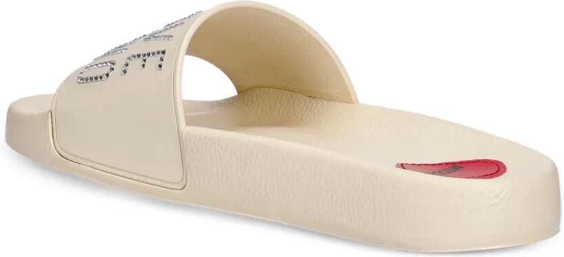 Love Moschino Slippers verfraaid met stras Beige - Foto 2