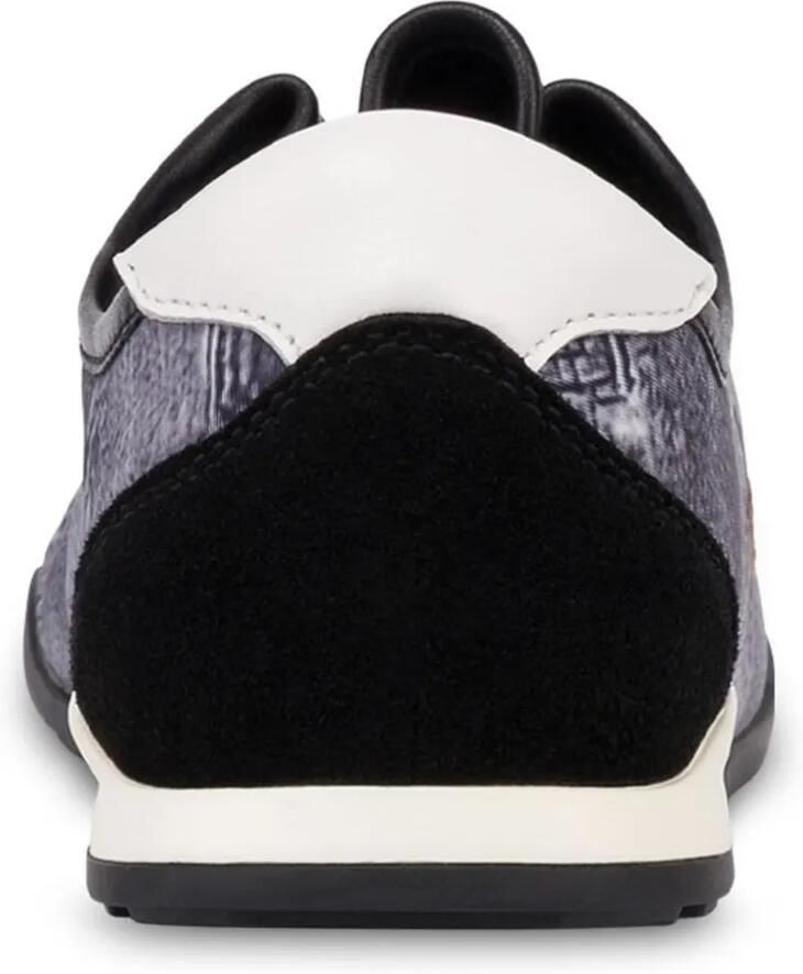 Love Moschino Sneakers met denim-print en vlakken Grijs - Foto 2