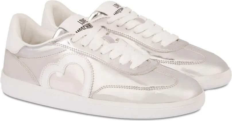 Love Moschino Sneakers met hart-applicatie Zilver - Foto 3