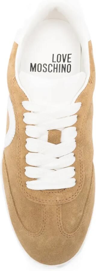 Love Moschino Sneakers met hartapplicatie Beige - Foto 4